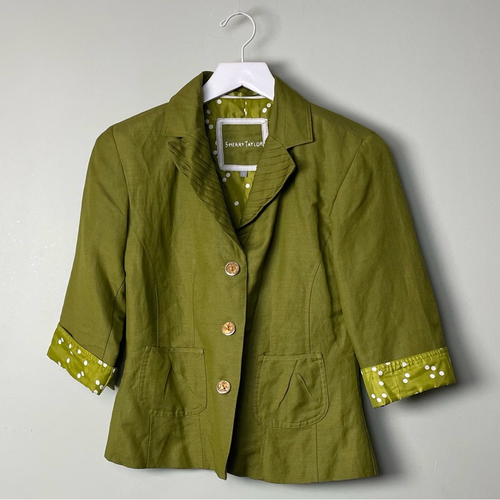 Sherry Taylor Green Blazer / Size L